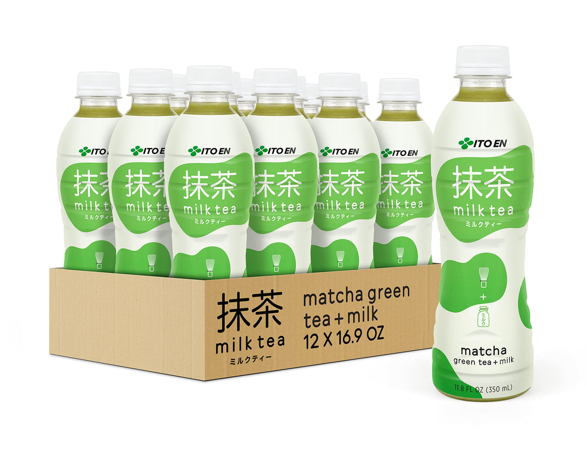 Ito En Matcha Milk Tea, Sweetened – 11.8 oz (Pack of 12)