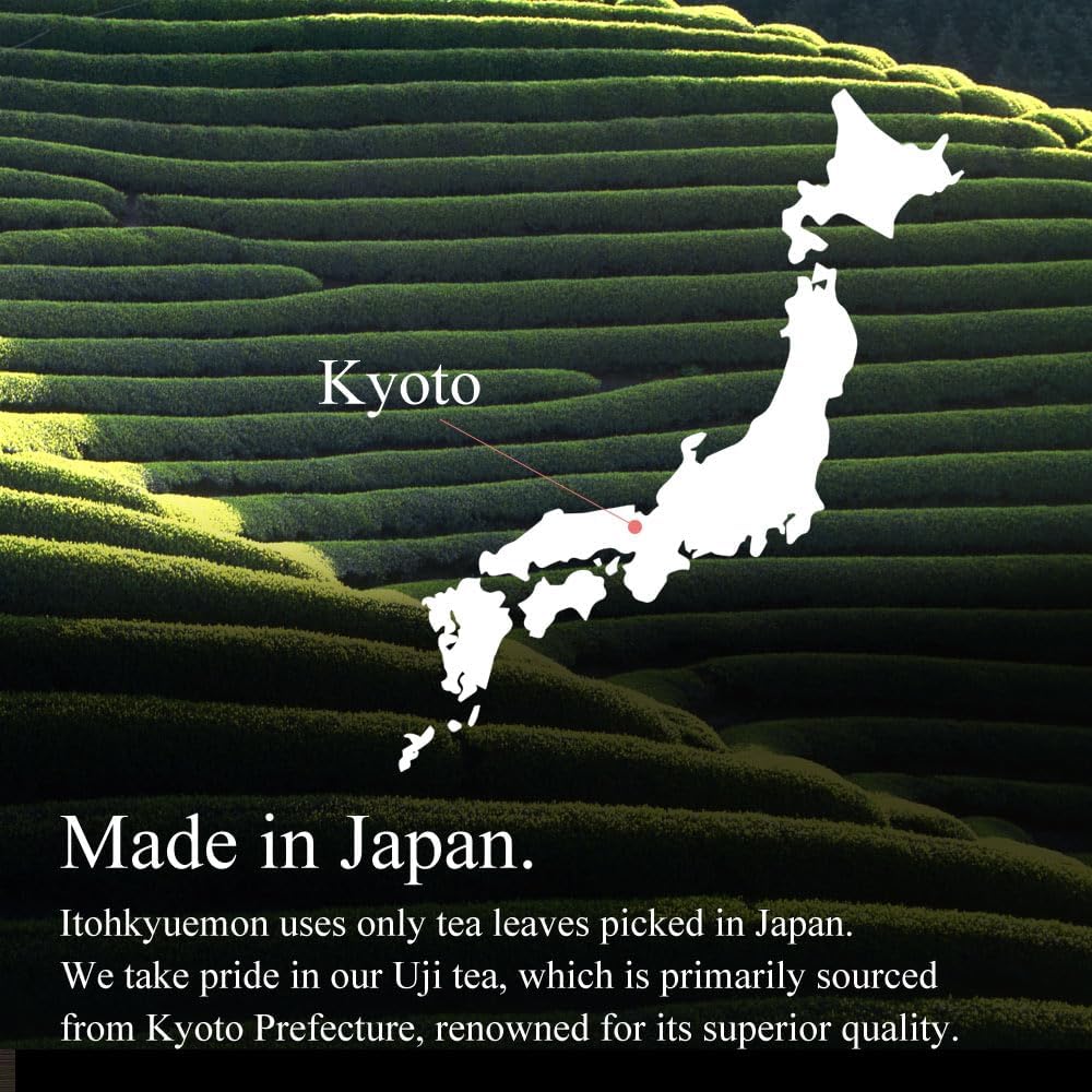 ITOHKYUEMON Kyoto Uji First-Harvest Ceremonial Grade Matcha Powder – Authentic Japanese Uji Matcha (20 g)