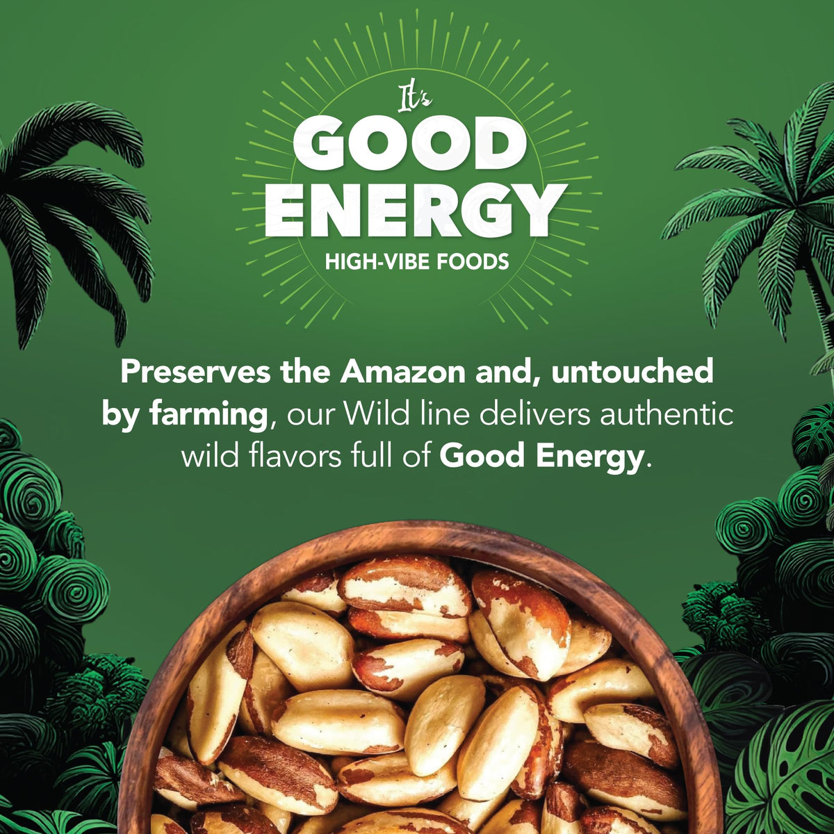 It's Good Energy Organic Brazil Wild Nuts – Raw, 16oz, Sustainably Harvested