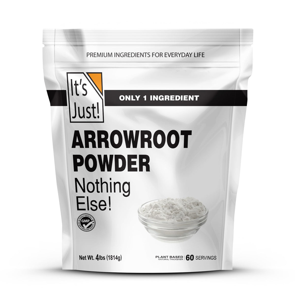 It's Just! Arrowroot Powder - Natural Thickener, Gluten-Free, Dairy-Free, Non-GMO, Cornstarch Substitute