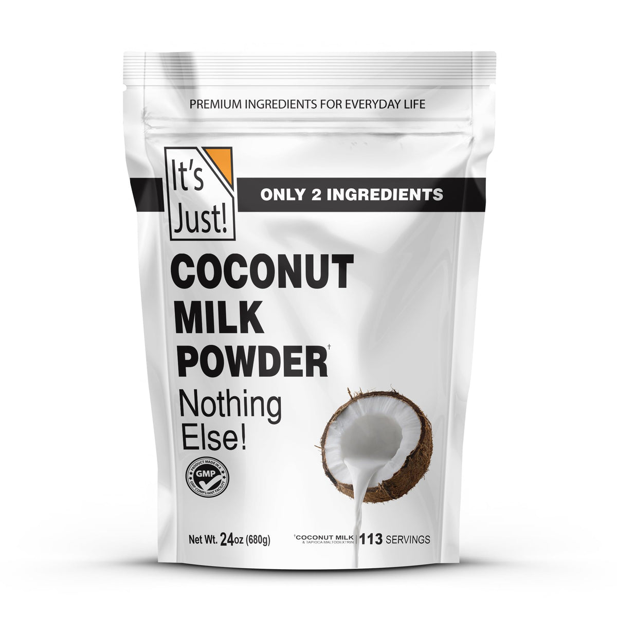It's Just! Coconut Milk Powder – Dairy-Free, Keto Friendly, 24oz, Non-GMO, Sri Lanka