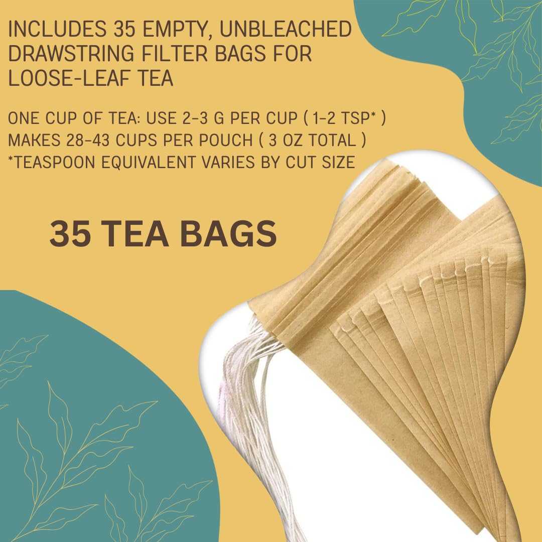 ItsHealthTea Gut Balance Herbal Tea – Daily Digestive Support & After-Meal Comfort (Caffeine-Free, 35 Unbleached Tea Bags)
