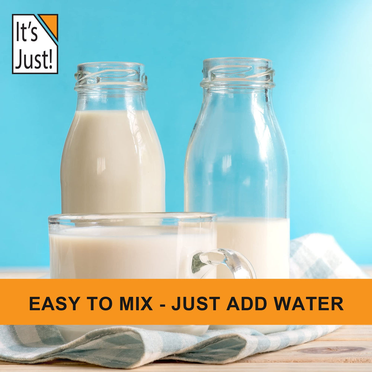 It's Just! Whole Milk Powder - 2 lbs, rBST/rBGH Free, Shelf-Stable, Made in USA
