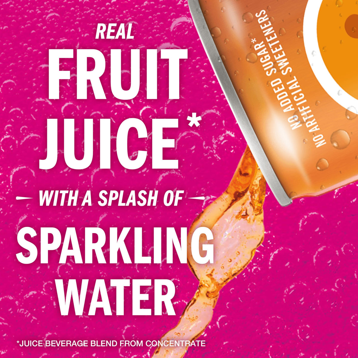 IZZE Clementine Sparkling Juice – No Sugar Added, 60% Real Fruit Juice, 8.4 oz Cans (24)