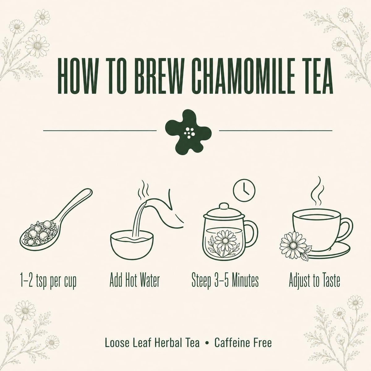 J Mac Botanicals Organic Chamomile Flowers (16 oz) – Whole Egyptian Chamomile for Tea & Baths