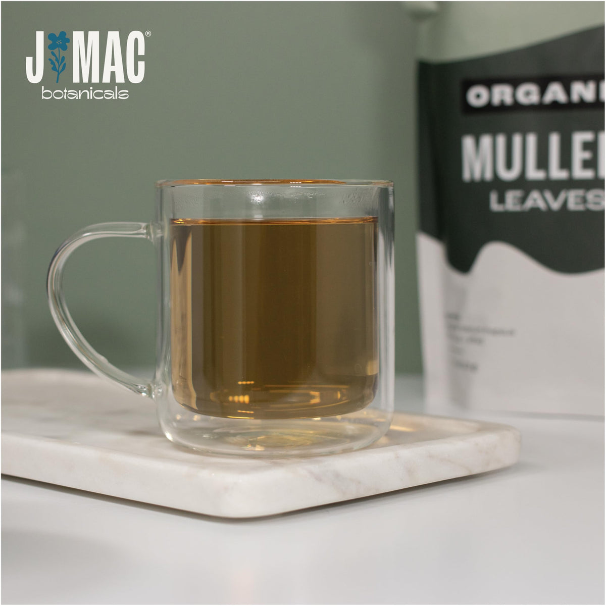 J Mac Botanicals Organic Mullein Leaves (16 oz) – USDA Certified Organic Loose Leaf Tea