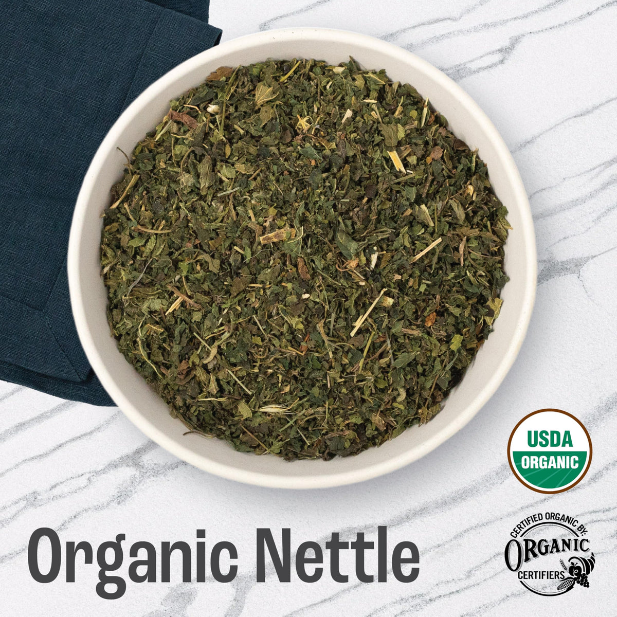 J Mac Botanicals Organic Nettle Leaf Herbal Tea – 16 oz Bulk, USDA Certified Organic