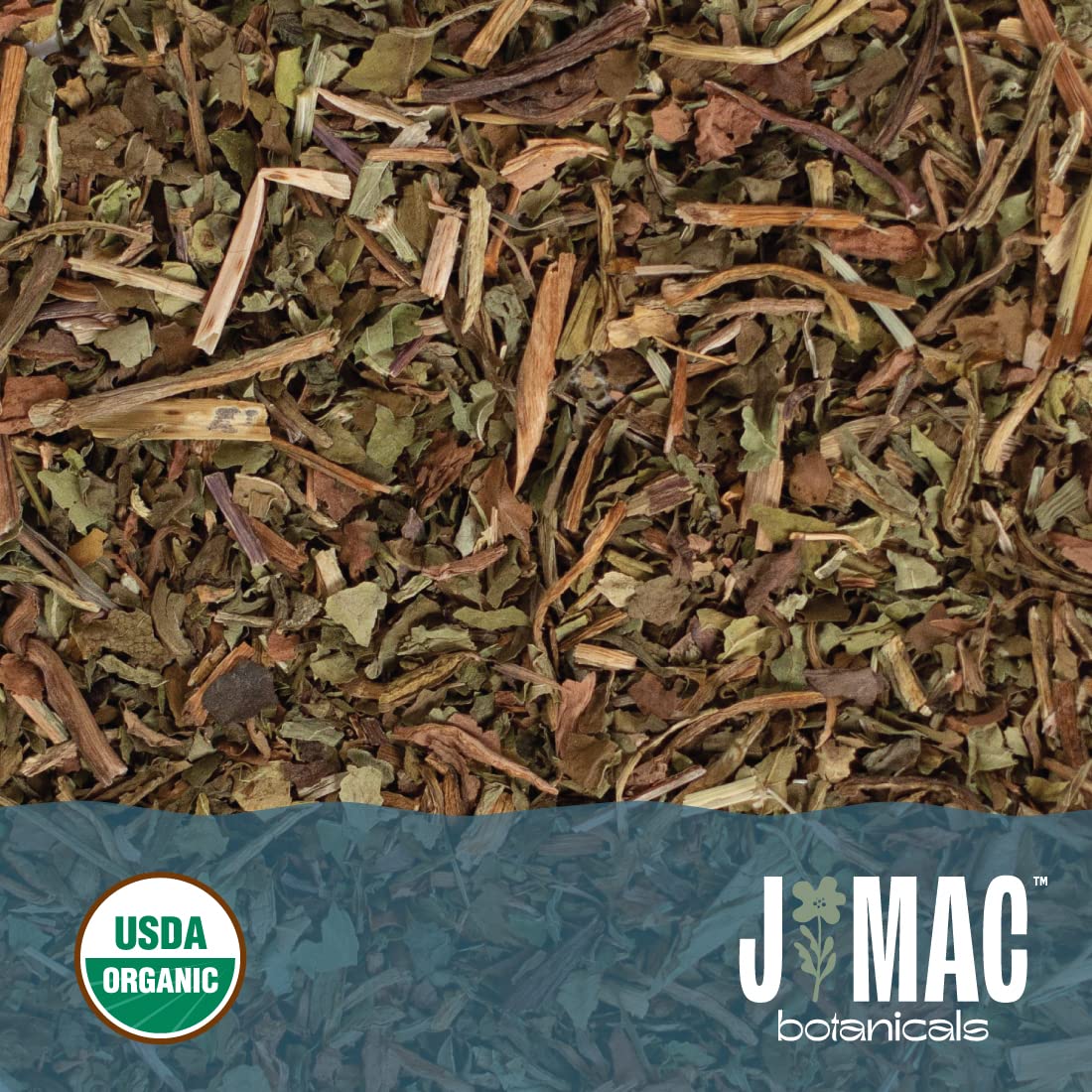 J Mac Botanicals Organic Dandelion Leaves — 16 oz, USDA Certified Organic, No Caffeine