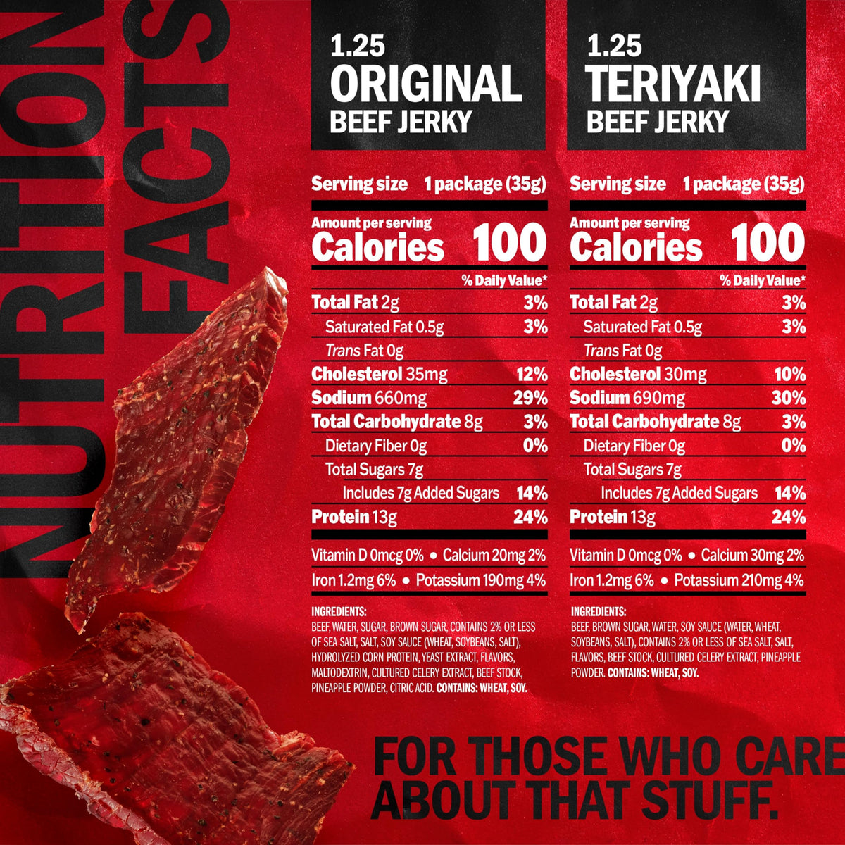 Jack Link's Beef Jerky Variety Pack – Original & Teriyaki, 9 x 1.25 oz Bags