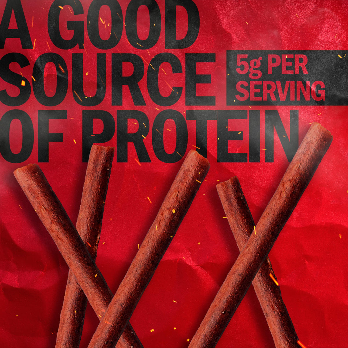 Jack Link's Classics Original Jerky Sticks – Beef & Pork, 20 Count, 0.8 oz Each