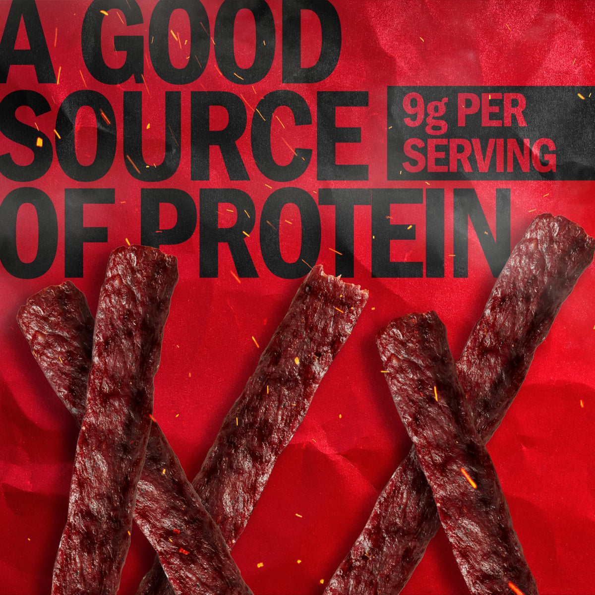 Jack Link's Teriyaki Beef Steaks - Ready-to-Eat 9g Protein per Serving, 12-Count Pack