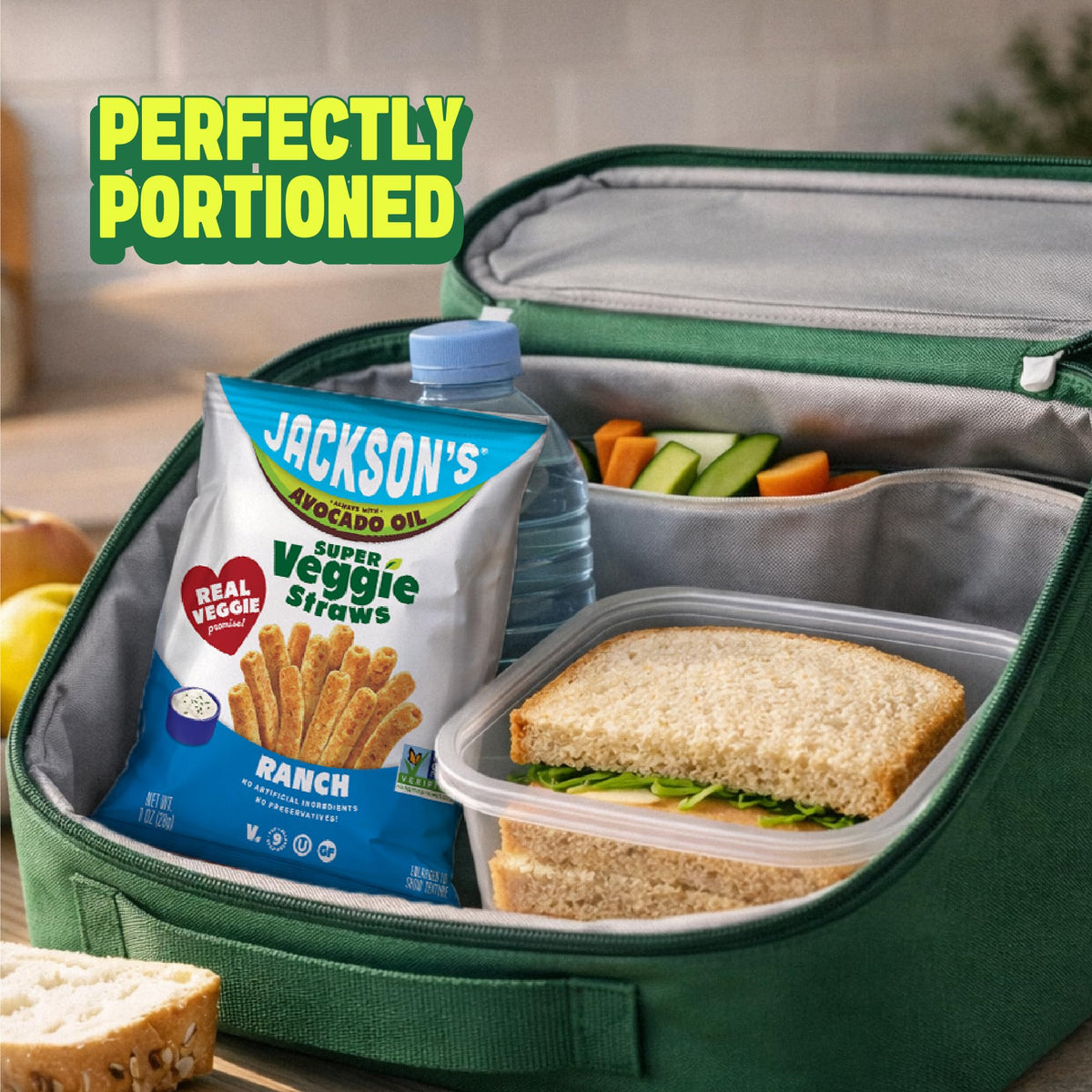 Jackson’s Super Veggie Straws Variety Pack – Gluten Free, Avocado Oil, Ranch Cheddar Sea Salt (18 x 1 oz)