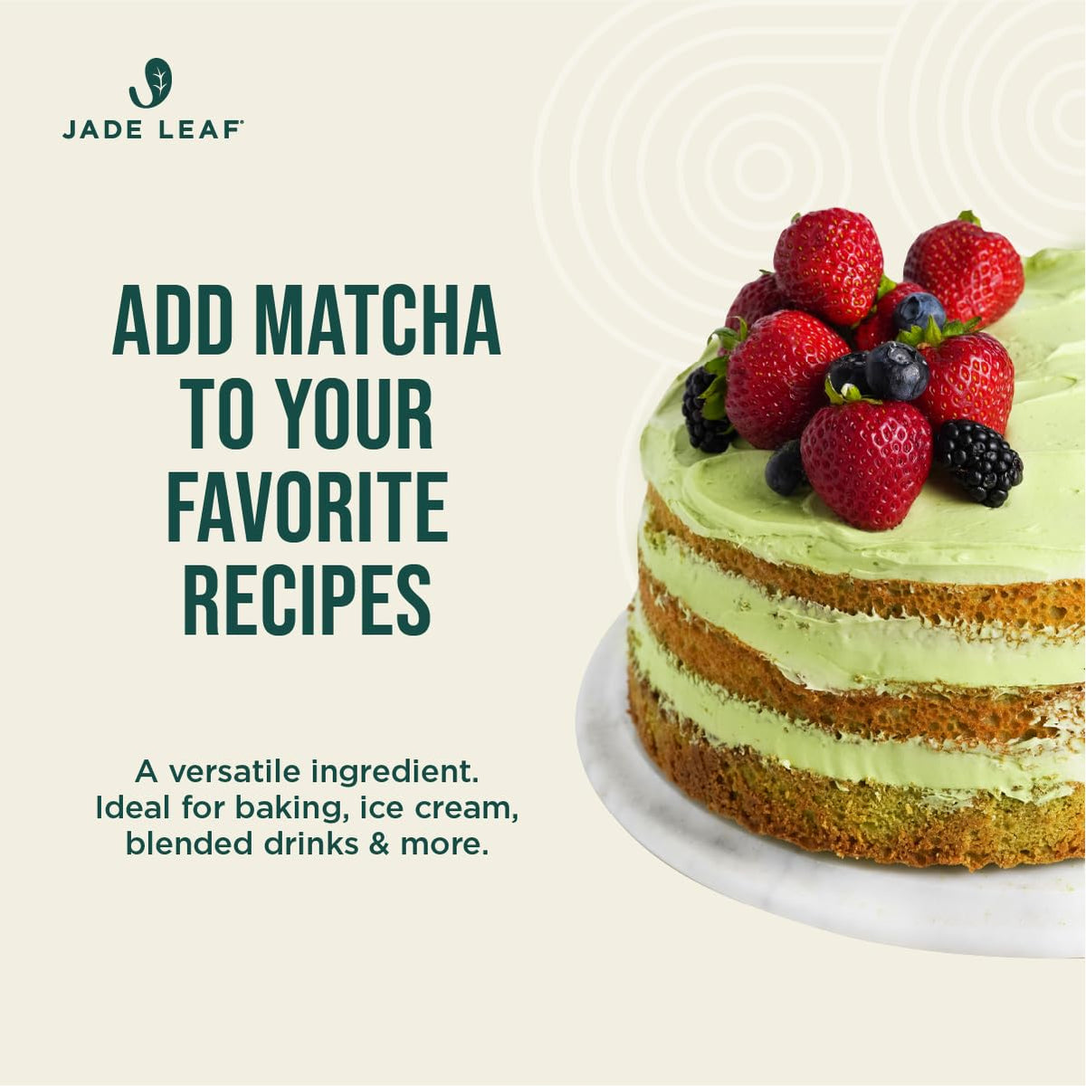 Jade Leaf Matcha Organic Culinary Grade Matcha Powder - 100g | For Baking, Smoothies & Lattes