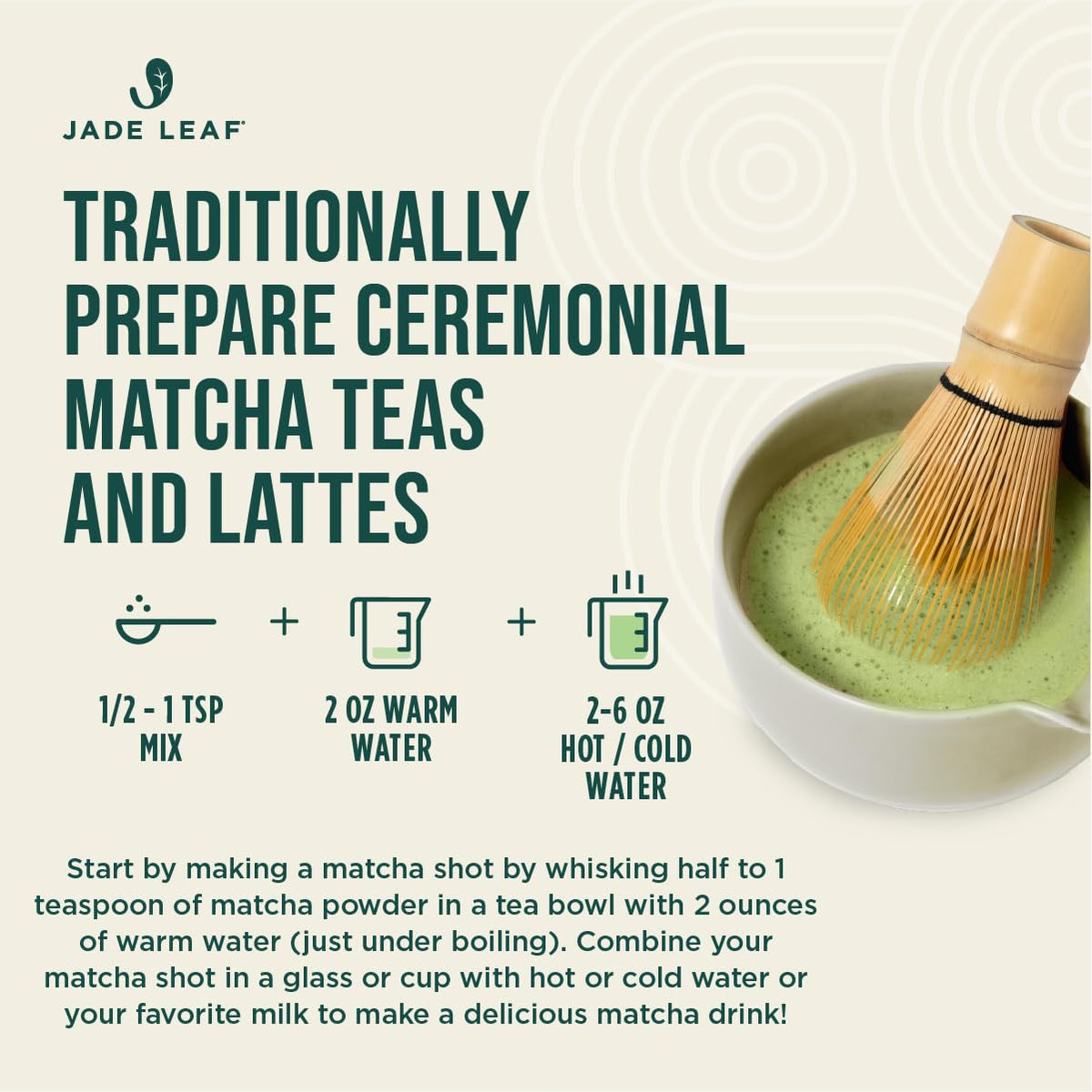 Jade Leaf Matcha Ceremonial Grade Powder – 50g Organic First Harvest (Uji & Kagoshima)