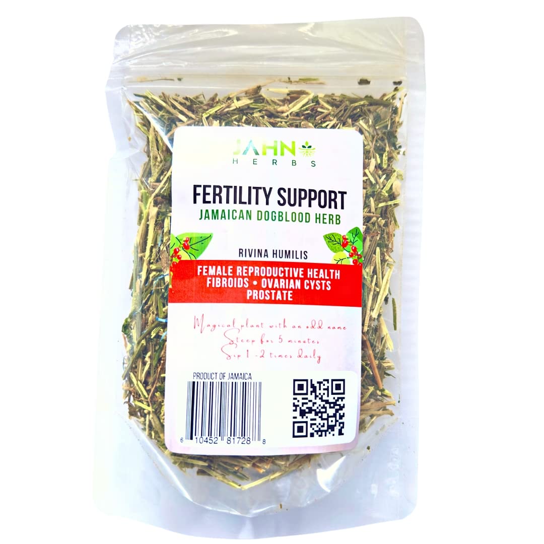 Jahno Herbs Jamaican Dog Blood Herb (Fertility Bush) Rivinia Humilis — Wildcrafted Tea