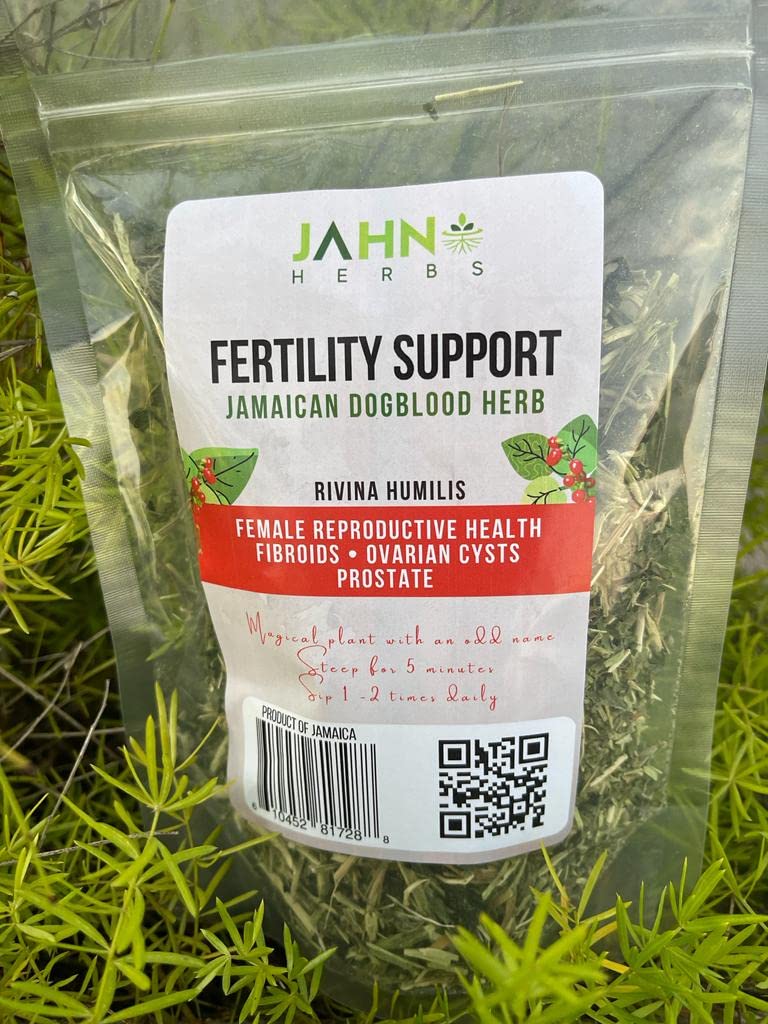 Jahno Herbs Jamaican Dog Blood Herb (Fertility Bush) Rivinia Humilis — Wildcrafted Tea
