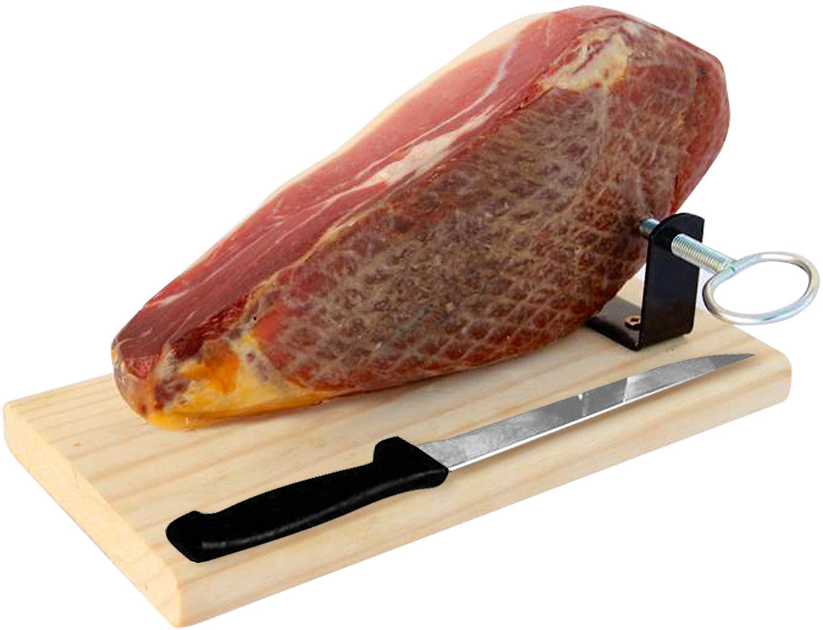 Jamonprive Serrano Ham Boneless with Ham Stand – GMO Free & Gluten Free (Approx. 1kg)