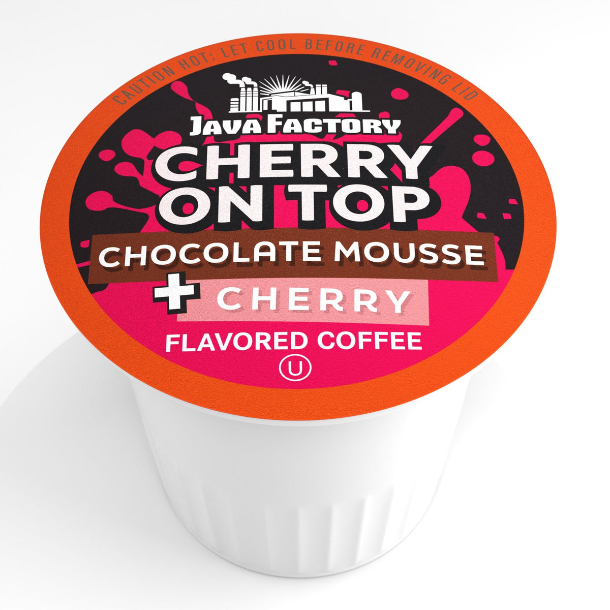 Java Factory Cherry On Top Flavored Coffee Pods – 40 Count, K-Cup Compatible