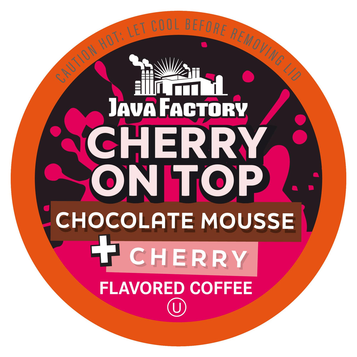 Java Factory Cherry On Top Flavored Coffee Pods – 40 Count, K-Cup Compatible