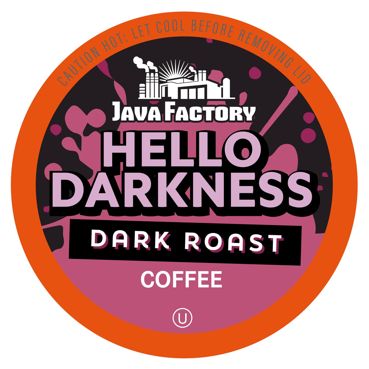 Java Factory Dark Roast Coffee Pods Hello Darkness – 40 Count | Keurig K-Cup Compatible
