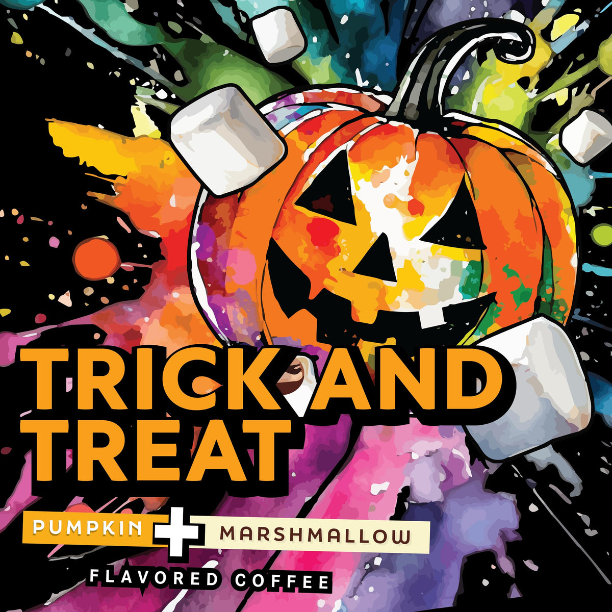Java Factory Trick and Treat Pumpkin & Marshmallow Coffee Pods – Keurig K-Cup Compatible, 40 Count