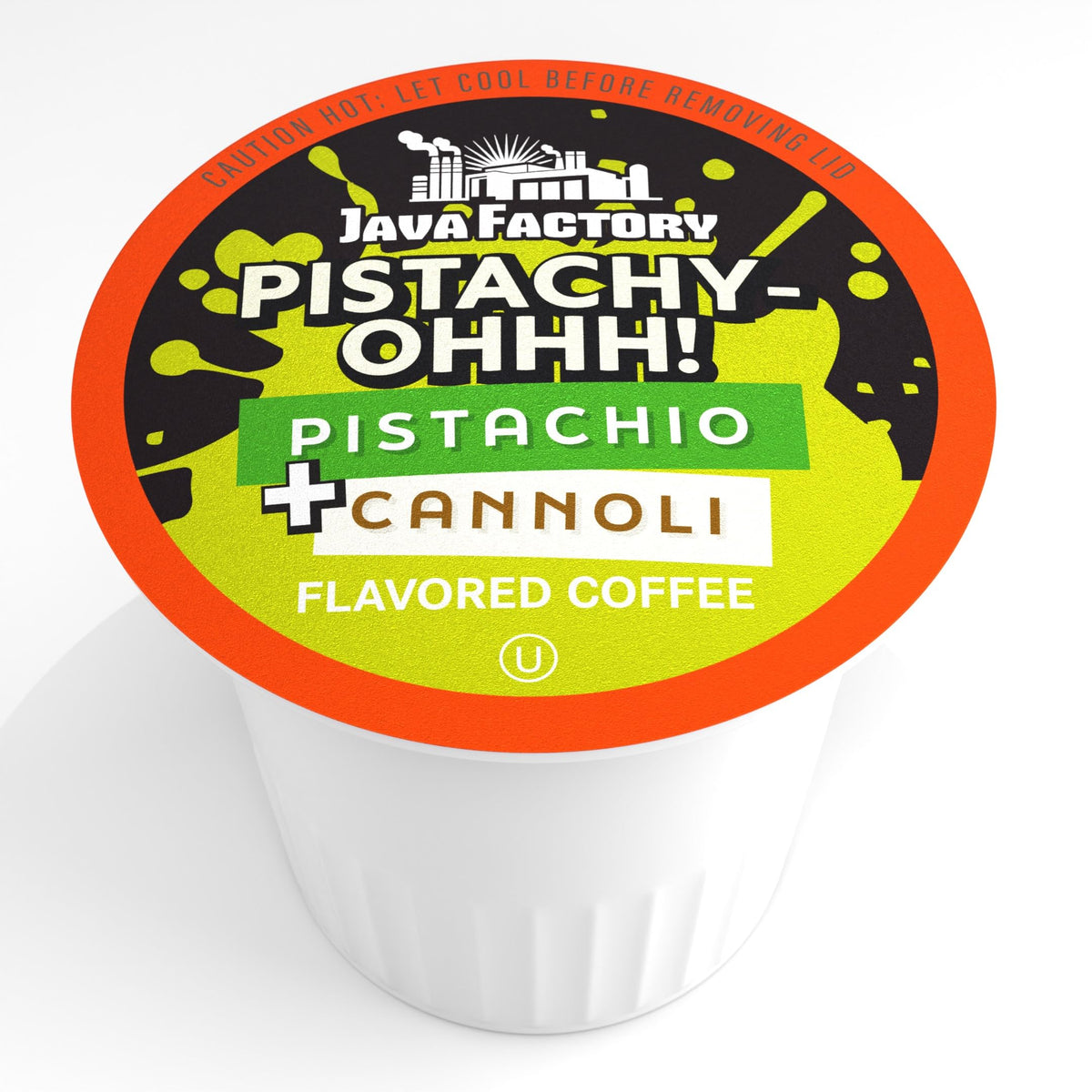 Java Factory Pistachy OHHH Flavored Coffee Pods, 40 Count, K-Cup Compatible
