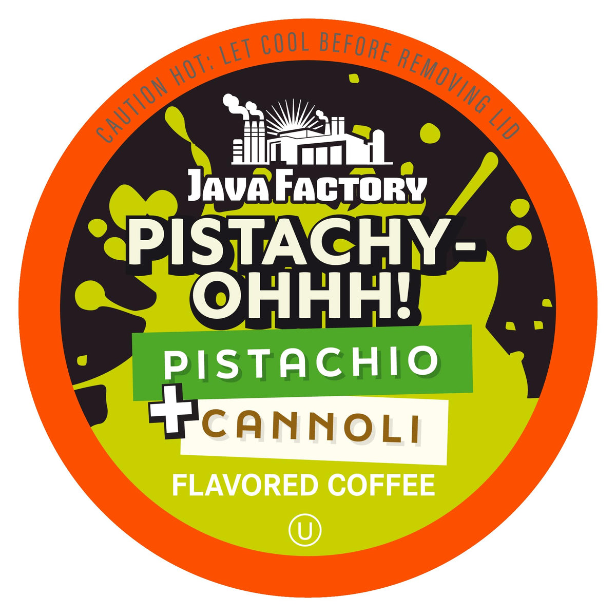 Java Factory Pistachy OHHH Flavored Coffee Pods, 40 Count, K-Cup Compatible