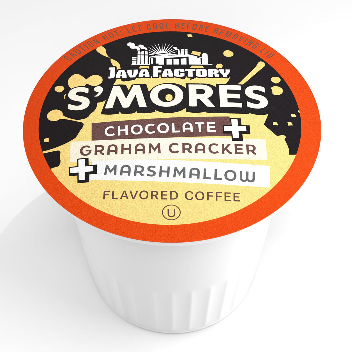 Java Factory S'mores Coffee Pods — Chocolate, Graham Cracker & Marshmallow, Keurig K-Cup, 40 Count
