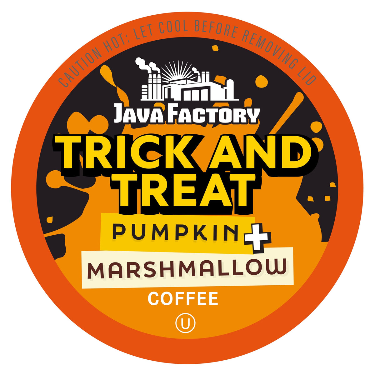 Java Factory Trick and Treat Pumpkin & Marshmallow Coffee Pods – Keurig K-Cup Compatible, 40 Count