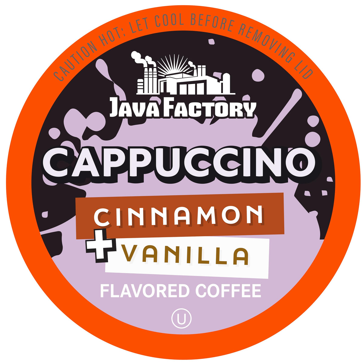 Java Factory Vanilla Cream Cinnamon Coffee Pods for Keurig K-Cup – 40 Count