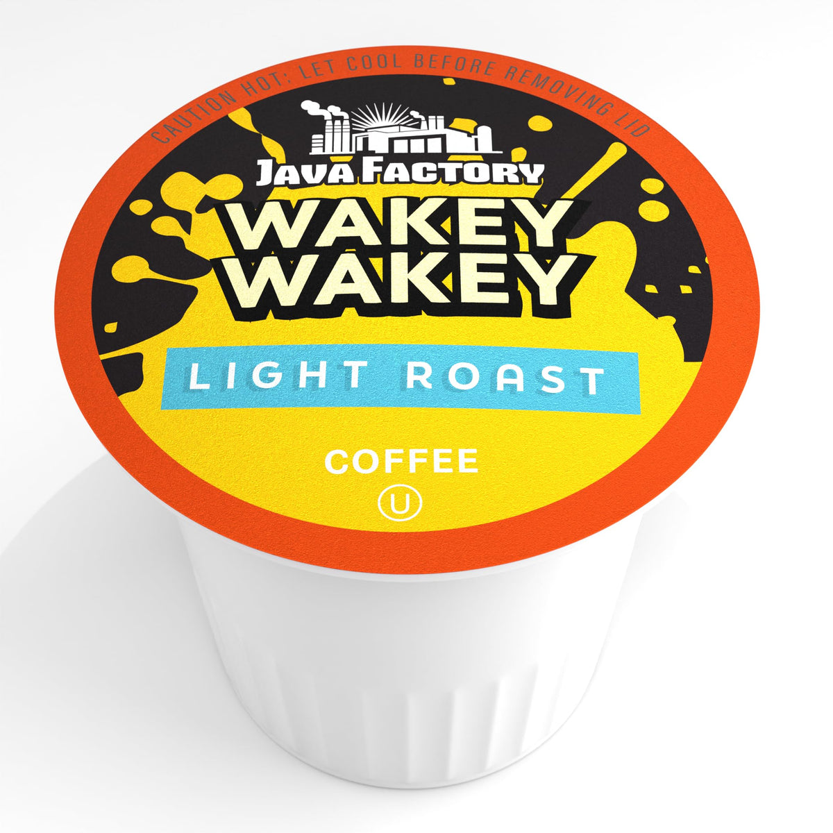 Java Factory Wakey Wakey Light Roast Coffee Pods – 40 Count, Keurig K-Cup Compatible