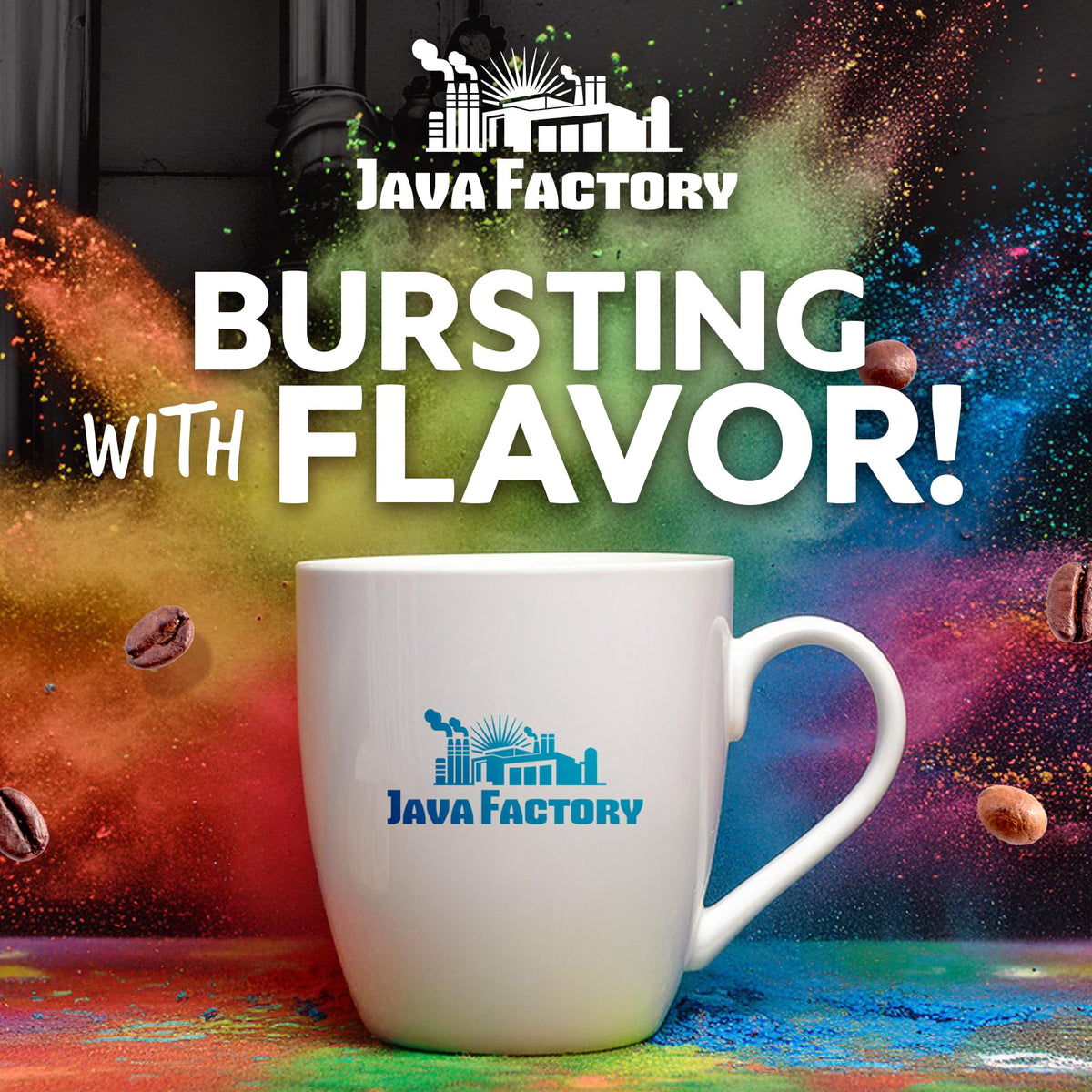 Java Factory Wakey Wakey Light Roast Coffee Pods – 40 Count, Keurig K-Cup Compatible