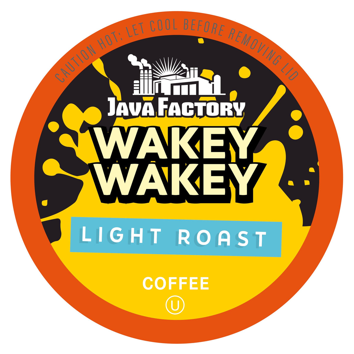 Java Factory Wakey Wakey Light Roast Coffee Pods – 40 Count, Keurig K-Cup Compatible