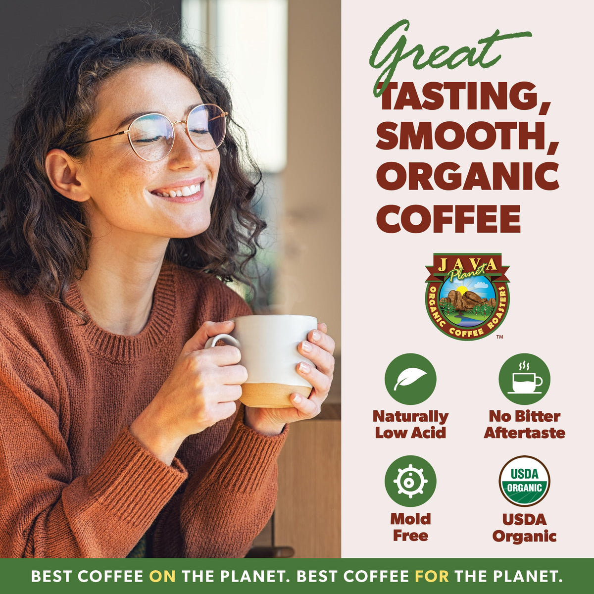 Low Acid Organic Coffee – Whole Bean, Mold-Free | Java Planet PNG