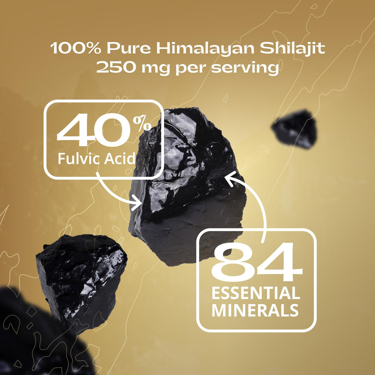 Javajit Colombian Coffee with Shilajit – Organic Ground Coffee, Medium Roast, 250 mg Shilajit per Serving (16 Servings)
