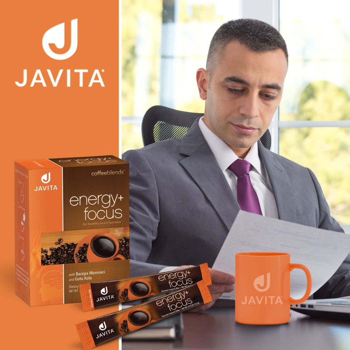 Javita Energy + Focus Instant Coffee – Premium Arabica with Adaptogens | Clean Energy & Mental Clarity