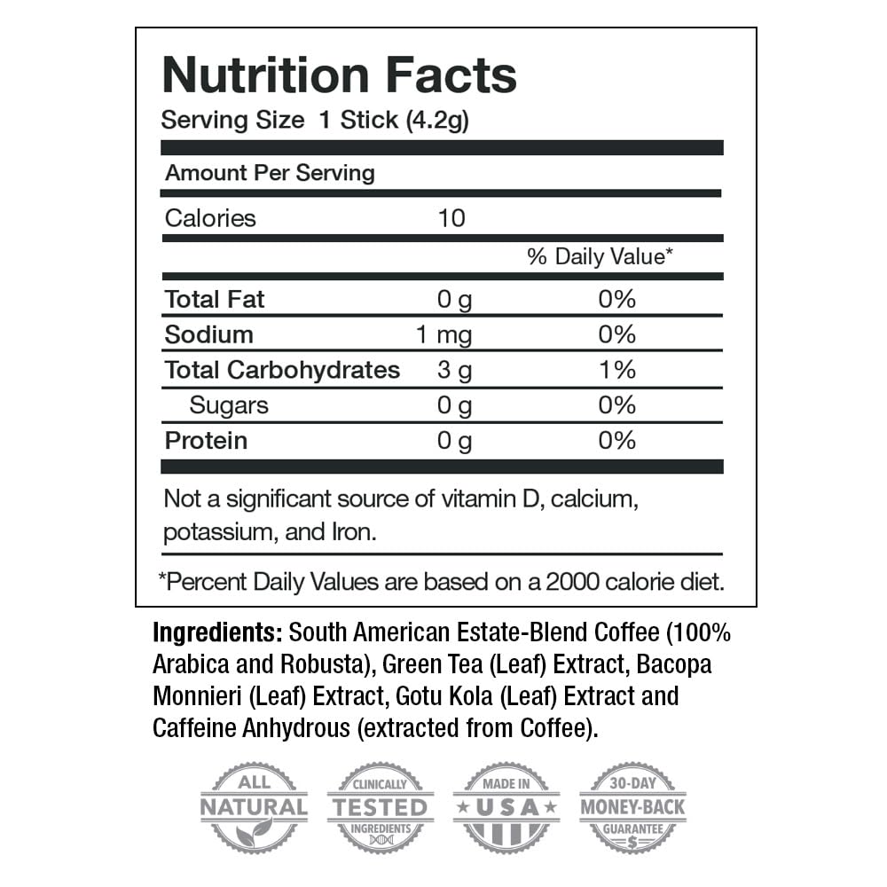 Javita Energy + Focus Instant Coffee – Premium Arabica with Adaptogens | Clean Energy & Mental Clarity