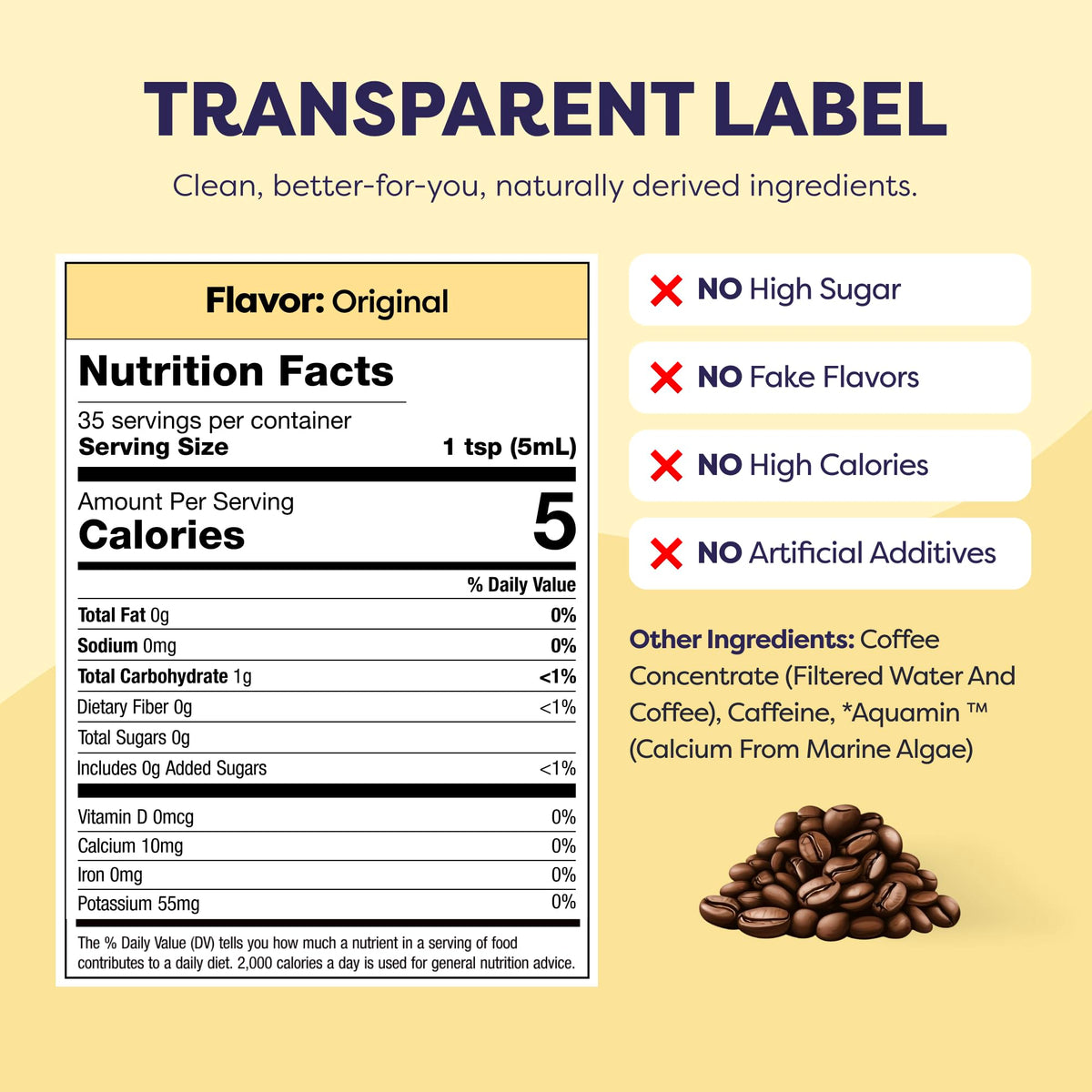 Javvy Coffee Concentrate - Cold Brew & Hot Coffee, 35 Servings, Premium Arabica