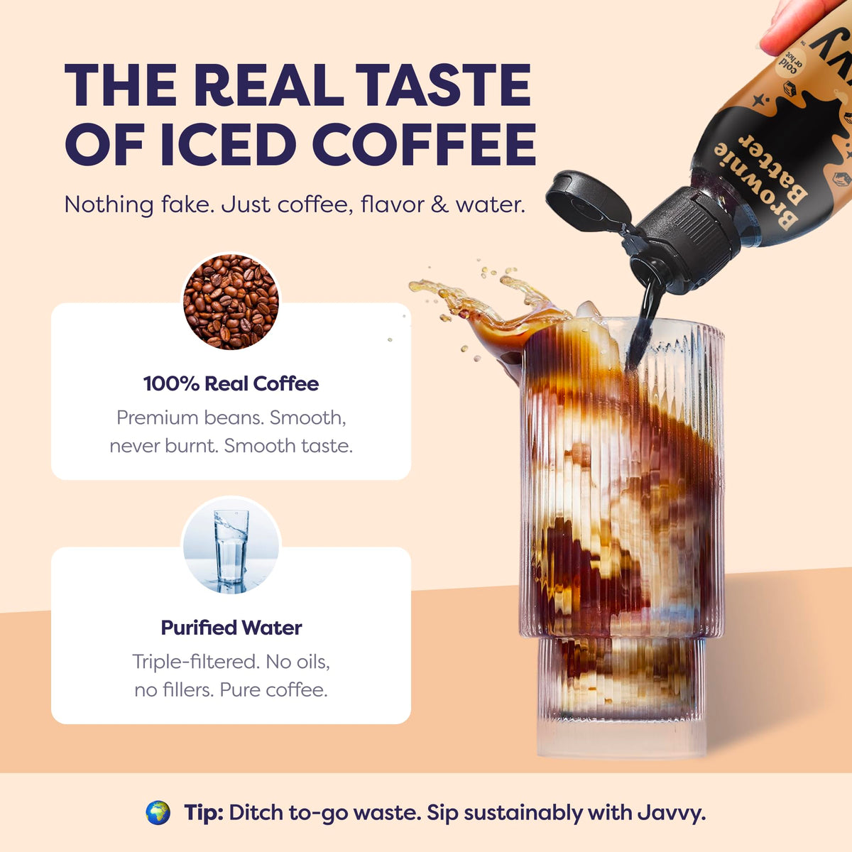 Javvy Coffee Concentrate Brownie Batter (Limited Release) — 35 Servings, 60 mg per Teaspoon
