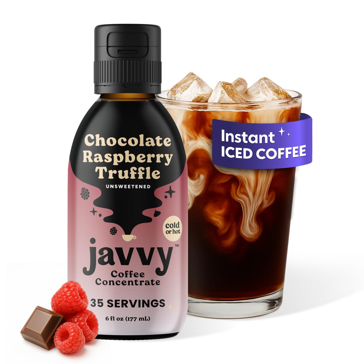 Javvy Coffee Concentrate - Limited Release Chocolate Raspberry Truffle | 35 Servings