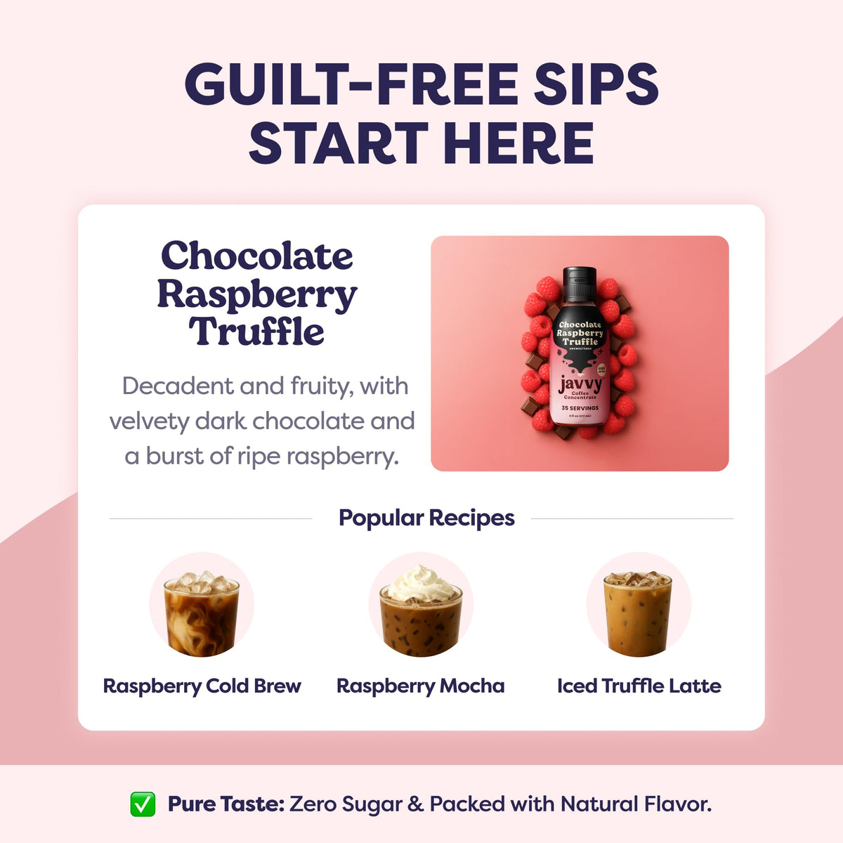 Javvy Coffee Concentrate - Limited Release Chocolate Raspberry Truffle | 35 Servings