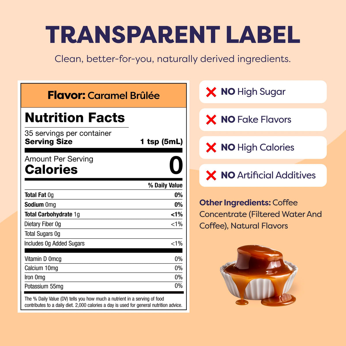 Javvy Caramel Brulee Coffee Concentrate — Limited Release, 35 Servings, For Hot or Iced Coffee