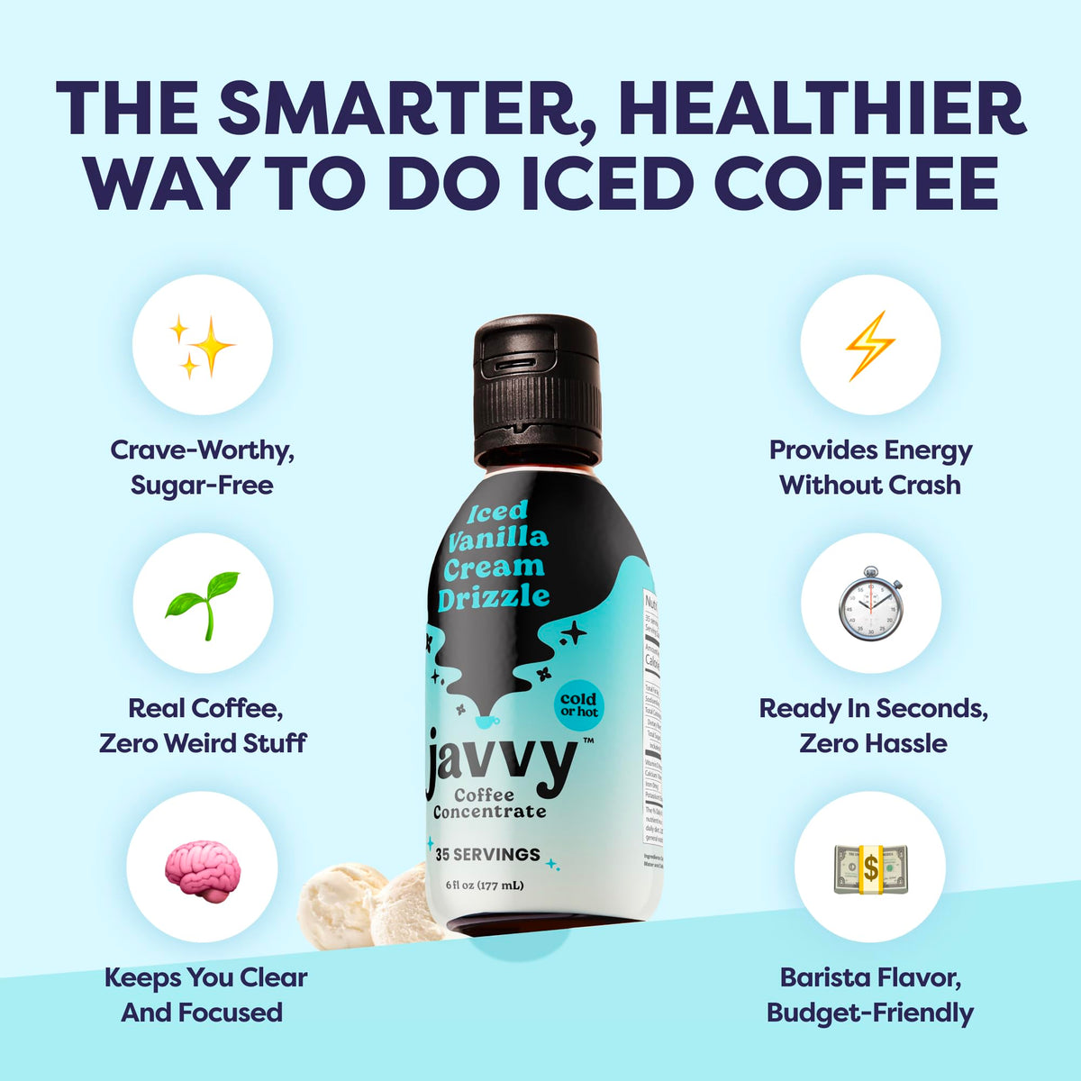 Javvy Coffee Concentrate – Limited Release Flavors, 35 Servings for Cold Brew, Iced or Hot