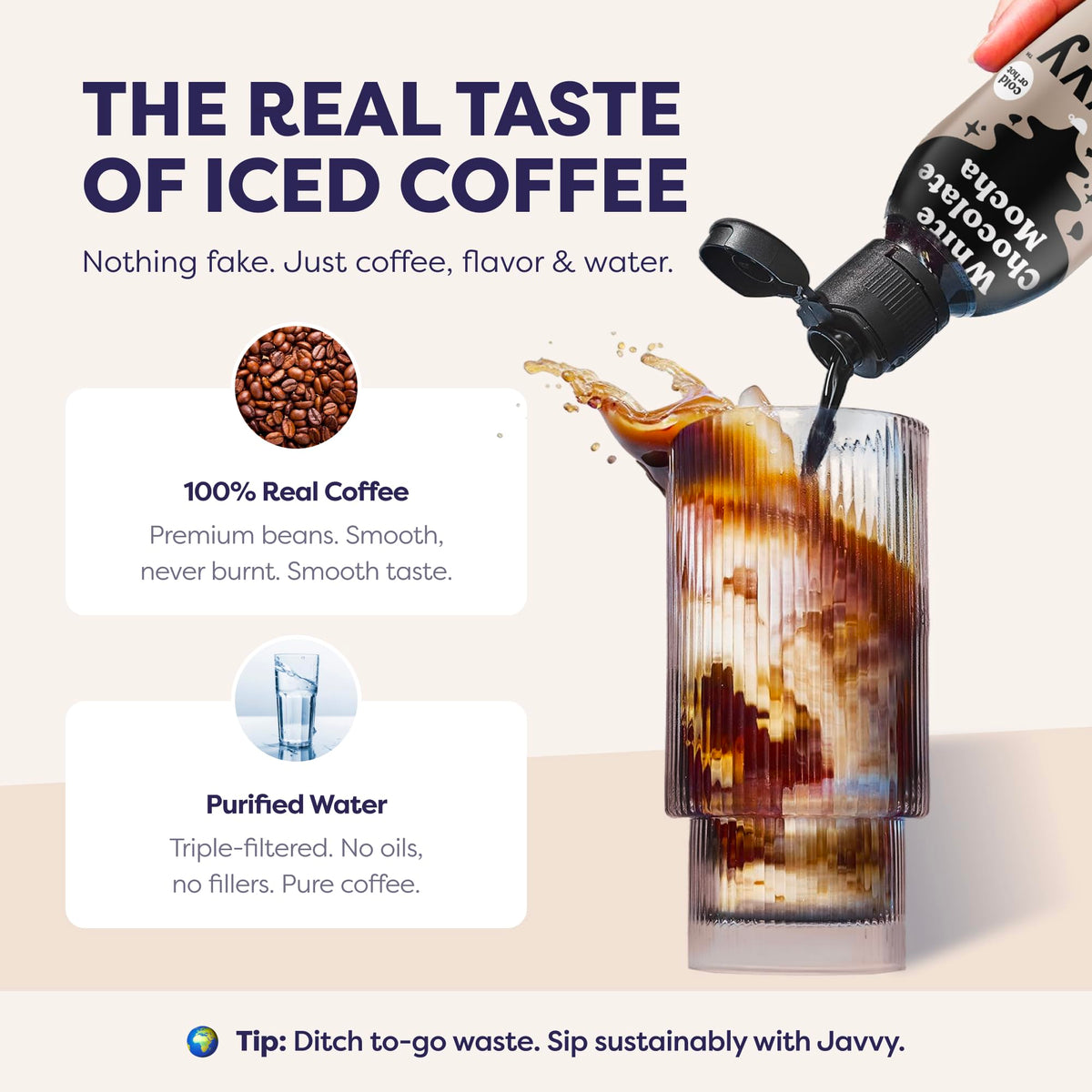Javvy Coffee Concentrate – White Chocolate Mocha (Limited Release) | 35 Servings for Cold Brew & Hot Drinks