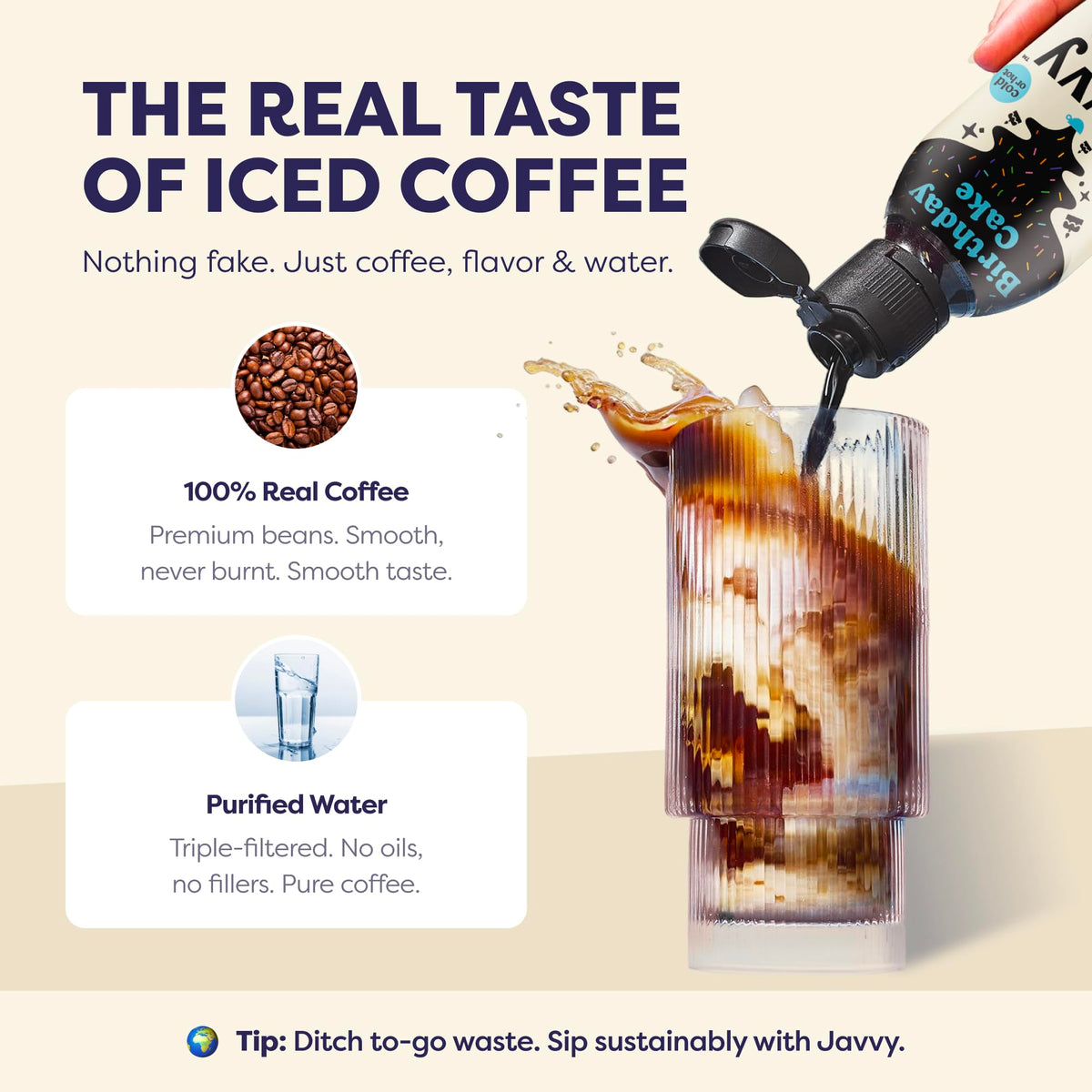 Javvy Coffee Concentrate - Birthday Cake (Limited Release) | 35 Servings, 60mg caffeine per teaspoon