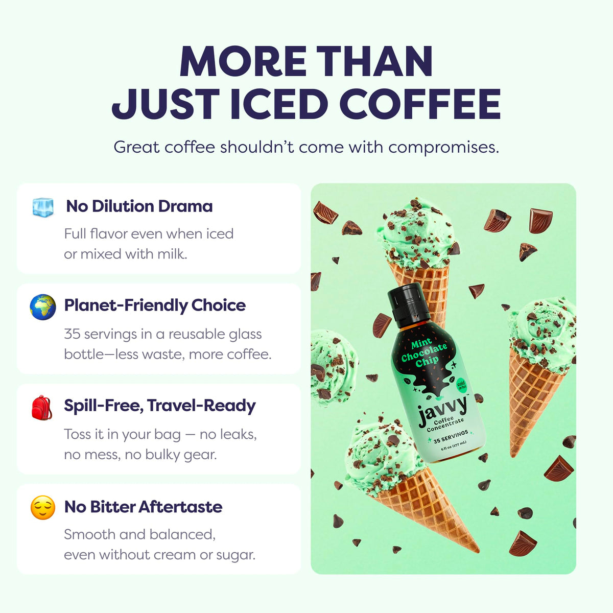Javvy Coffee Concentrate – Mint Chocolate Chip (Limited Release) | Cold Brew & Hot Drinks