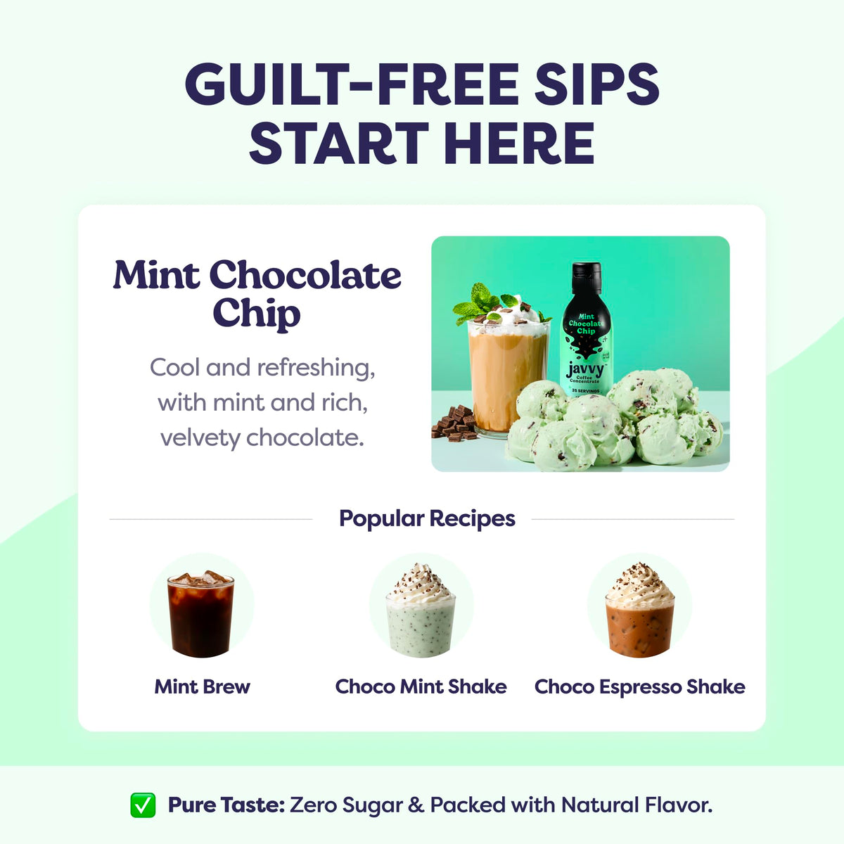 Javvy Coffee Concentrate – Mint Chocolate Chip (Limited Release) | Cold Brew & Hot Drinks