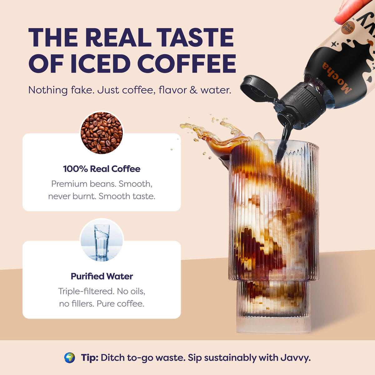 Javvy Coffee Concentrate Mocha – 35 Servings for Cold Brew & Hot Drinks