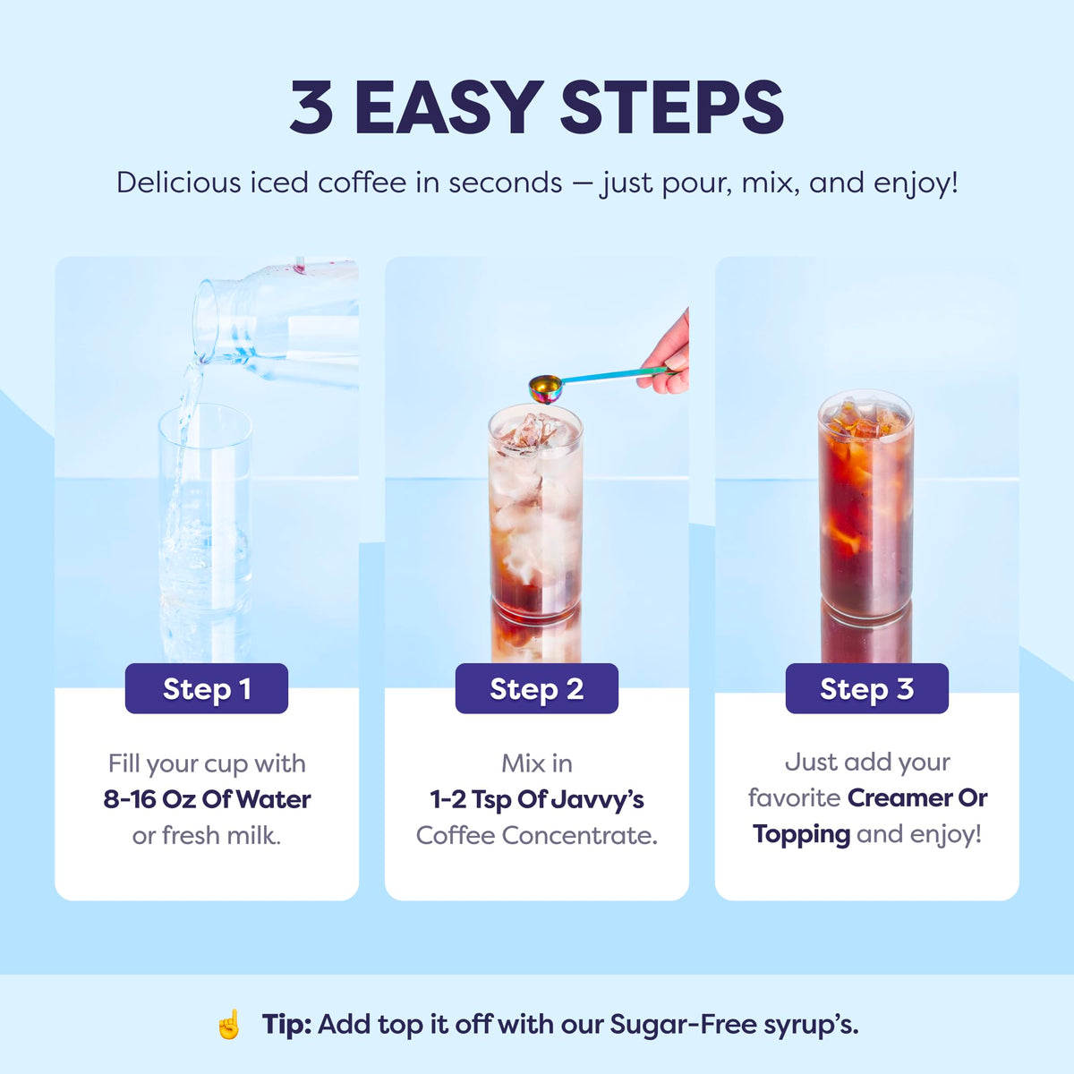 Javvy Coffee Concentrate – Cold Brew, 35 Servings, French Vanilla