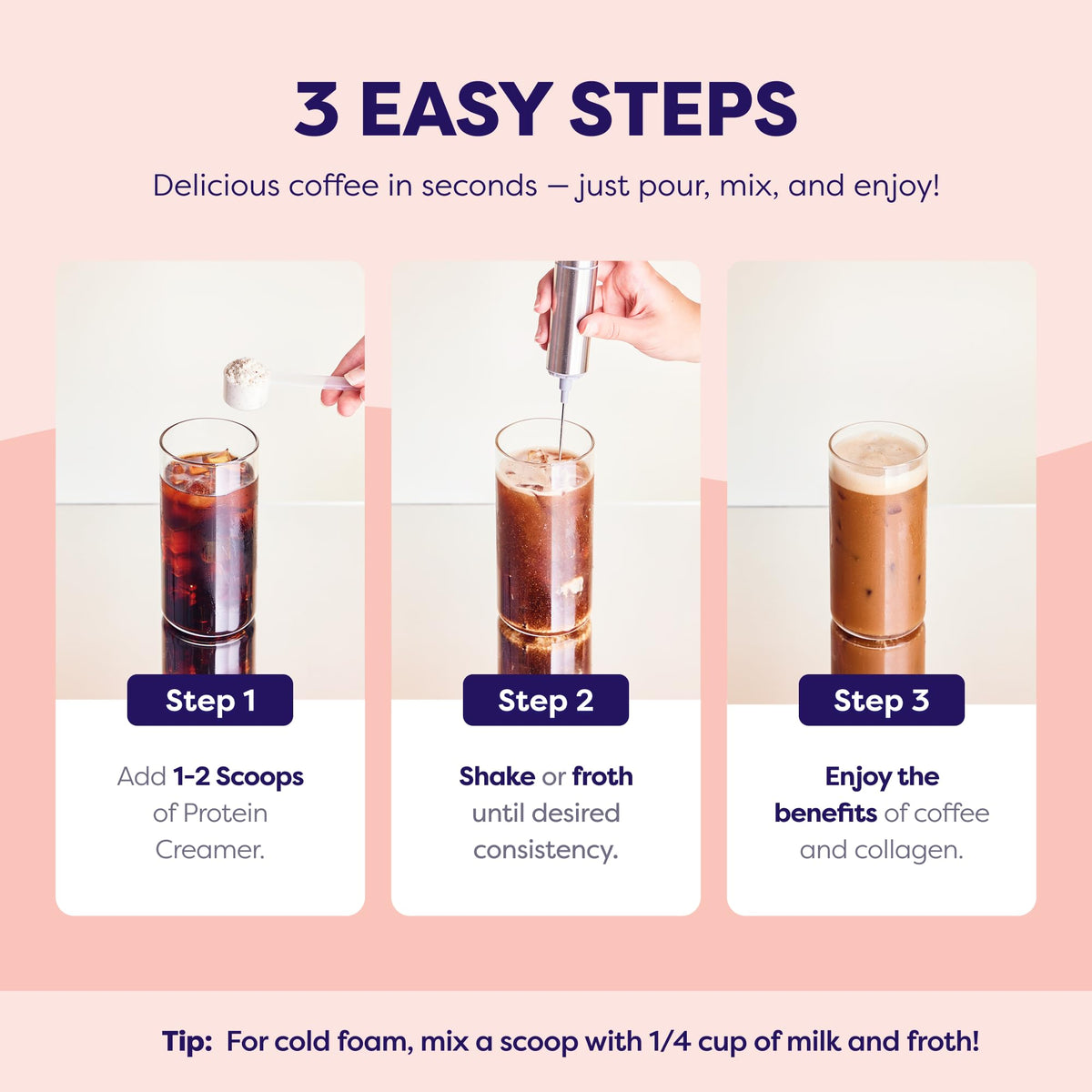 Javvy Hazelnut Protein Coffee Creamer | Grass-Fed Collagen, 11g Protein, Sugar-Free